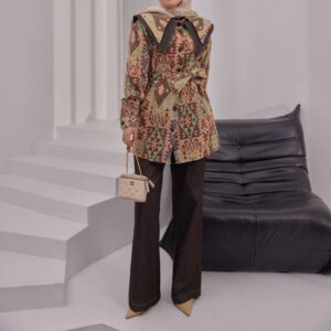 Kimono Tarzı Ceket - Kot Takım